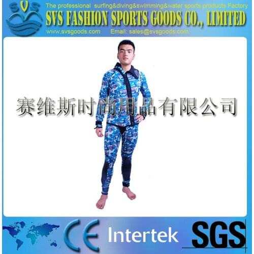 Manufacturers selling two piece suit camouflage hunting fish long sleeved pants wetsuit hot money