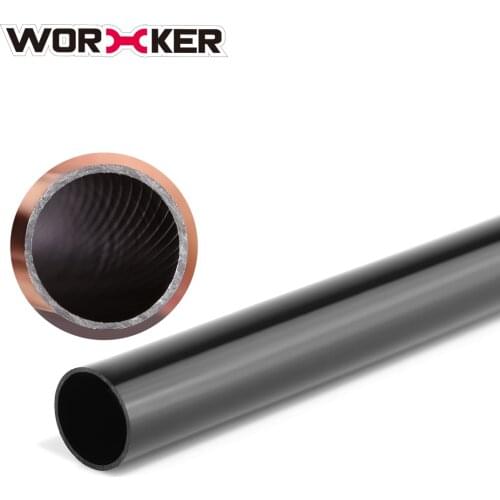 Worker Plastic Threaded Pipe Modified Barrel Extension for Nerf - Black