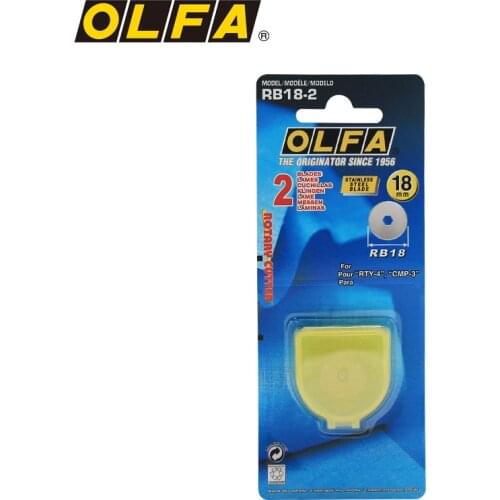OLFA RB18-2 Rotary Knife Replacement Blades 18mm Utility Cutter Blades for PRC-2 RTY-4 CMP-3