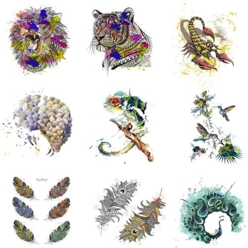 Iron-on Transfers for Clothing Patches for Clothes Stickers Rook Diy Feather Patch Flex Fusible Transfer Vinyl Adhesive Stripe I