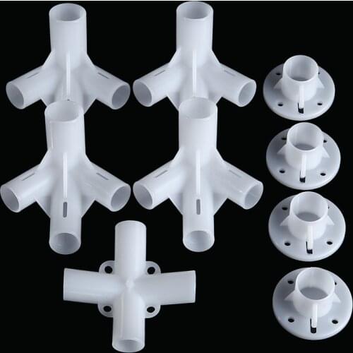 9x Spare Parts For 3x3m Gazebo Awning Tent Corner Center Connector Feet 25/19mm Tent Connector Outdoor Camping Tools