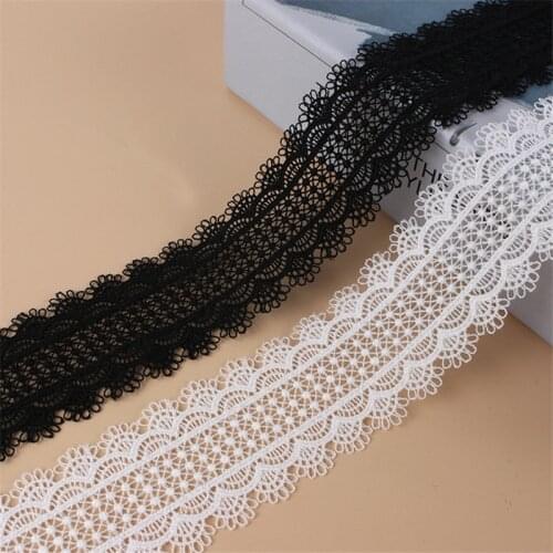1yard Width:4cm High Quality DIY Pendant Handmade Clothing Lace Accessories Water Soluble Embroidery Laces Trims