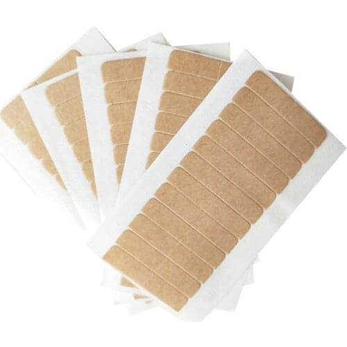 5 Sheets 4cm*0.8cm CPAM SUPER HAIR TAPE Adhesive Double Side Tape For Remy Hair, Tools For Hair Extension