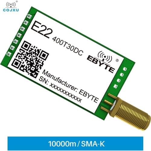 SX1262 LoRa Wireless UART Module 433MHz 470MHz 490MHz Cojxu E22-400T30DC 30dBm 10km RF Chip Transceiver Receiver Transmiter