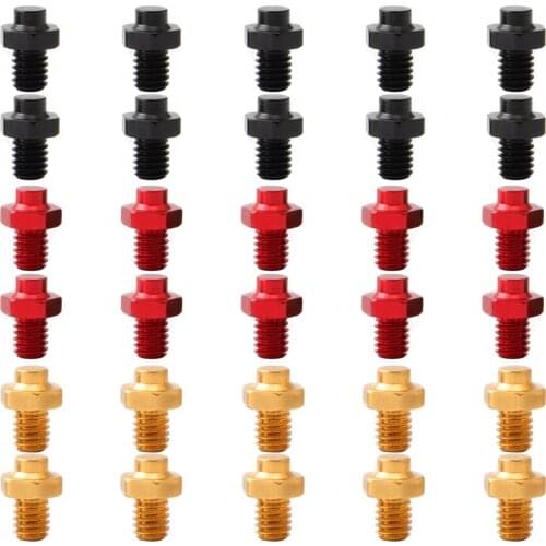 10pcs Bicycle Pedal Bolts Aluminum Alloy Mountain MTB Road Bike M4 Stud Pin Non-Slip Replacement Screws Cycling Pedals Parts Hot
