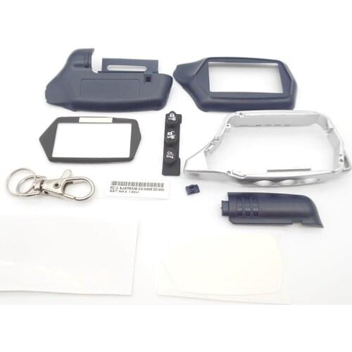 Russian version C9 case keychain for starline C9 C4 C6 lcd two way car remote free shipping