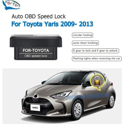 Forten Kingdom Car Auto OBD Plug And Play Speed Lock & Unlock Device 4 Door For Toyota Yaris 2009- 2013