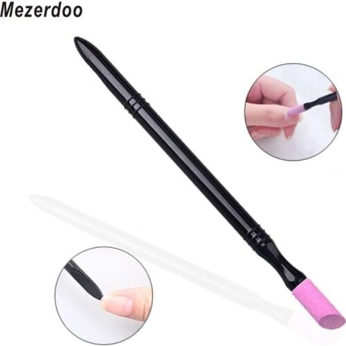 Mezerdoo 10Pcs/lot Nail Grinding Tool Quartz Rod Cuticle Rod Mill Scrubs Stone Cuticles Stick Pusher Manicure Care M05