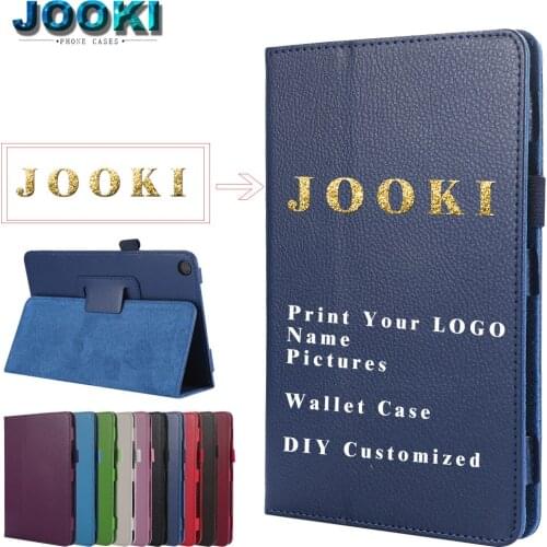 JOOKI Tablet Leather Case Cover For Huawei Honor Pad 5 Tablet 5 8 inch Your Own Design Flip Custom DIY Print Photo tab Case