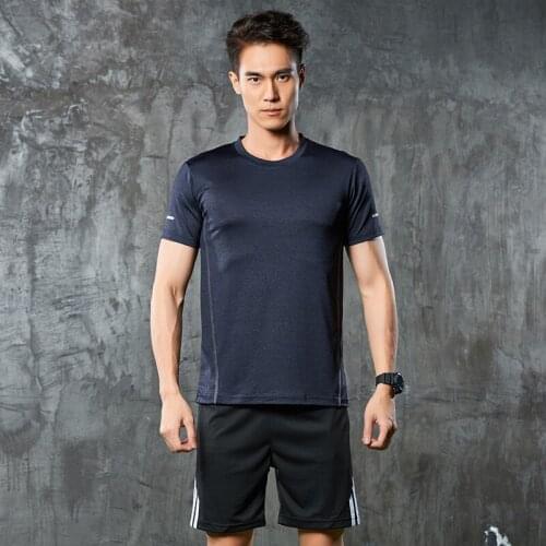 Mens T-shirt Tracksuit Men 2 Piece Set Men 2021 Spring Summer Sportswear Sweatshirt Black Jogging Sweatpants Shorts For Men