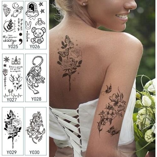 Party Stickers Tattoo Stickers Pattern Sexy Beautiful Lure Wash Temporary Tattoos Among Us Tattoo Gift Roll Stickers