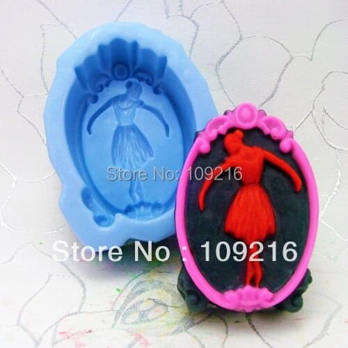 Wholesale!!!1pcs Ballerina Style-Takeoff (H0134) Silicone Handmade Soap Mold Crafts DIY Mold