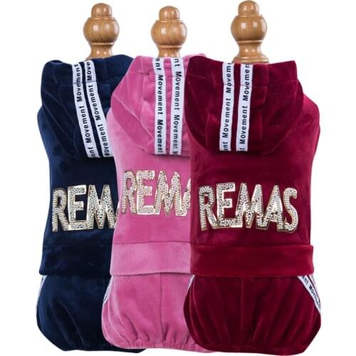 Fall Winter Hooded Puppy Jumpsuit Sweater Pants Set Small Dog Jump Suit Teddy Corgi Chihuahua Sweatshirt Hoodies Coat Clothes