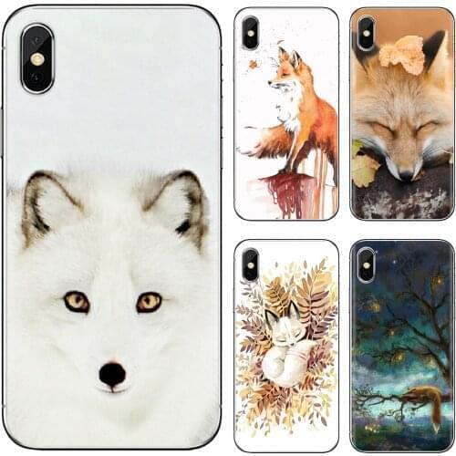 Autumn-Leaves-C-Forest-Cute-Fox-in Cover For iPhone 10 11 12 Pro Mini 4S 5S SE 5C 6 6S 7 8 X XR XS Plus Max 2020