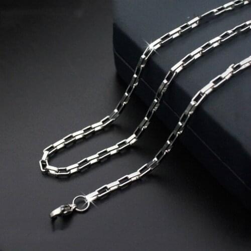 1.5/2/2.5/3mm hollow out Silver color Tone 316L Stainless Steel NK Chain Hip Hop Necklace For Man And Women Jewelry