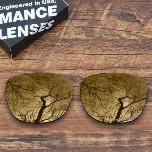 ToughAsNails Resist Seawater Corrosion Polarized Replacement Lenses for Oakley Trillbe X Sunglasses Peach Gold
