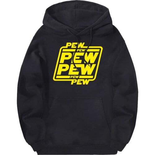 Pew Print Streetwear Hooded Sweatshirts Men Fleece Streetwear Tracksuits New Arrival Hoody Male Solid Hoodies Moletom Masculino