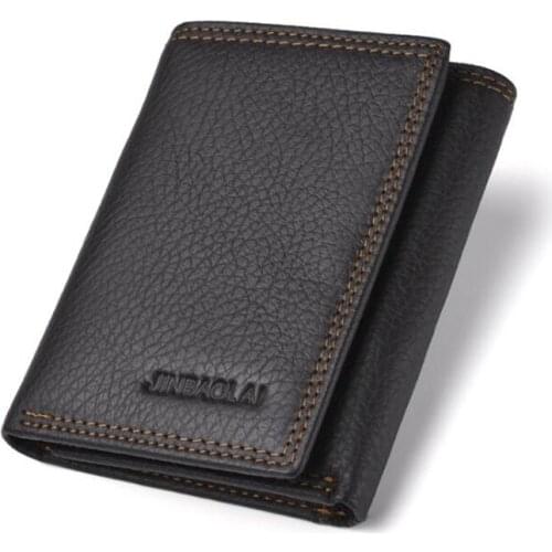 Luxury Mens Wallet Leather Solid Slim Wallets Pu Leather Bifold Short Credit Card Holders Coin Purses Business Purse Male