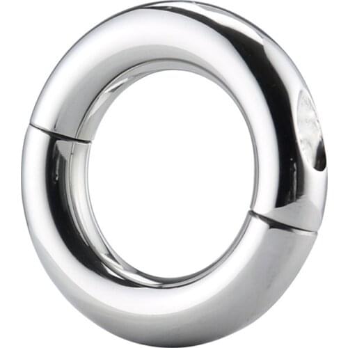 Sex Shop Stainless Steel Penis Rings Delay Lasting Firmer Erection Cock Ring Scrotum Pendant Stretcher Restraint Sex Toy for Men