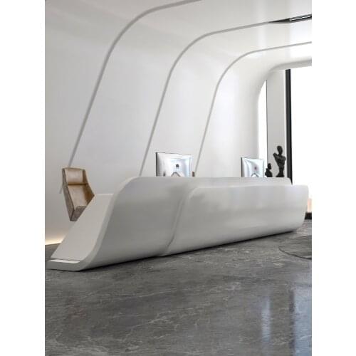 Reception desk creative paint cash register simple modern bar desk welcome desk