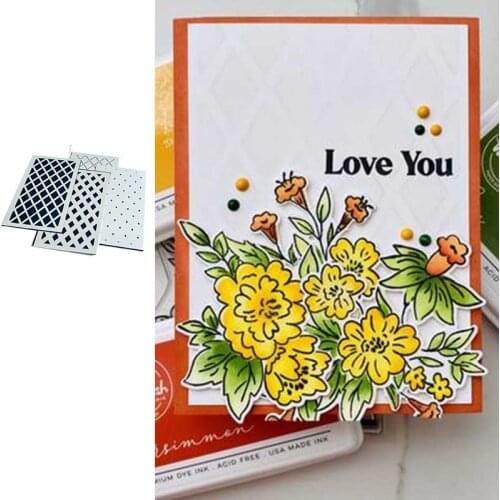 Slimline Diamond Builder Layering Stencil for Scrapbooking Stamp Photo Album Decorative Embossing DIY Paper Card Handmade New