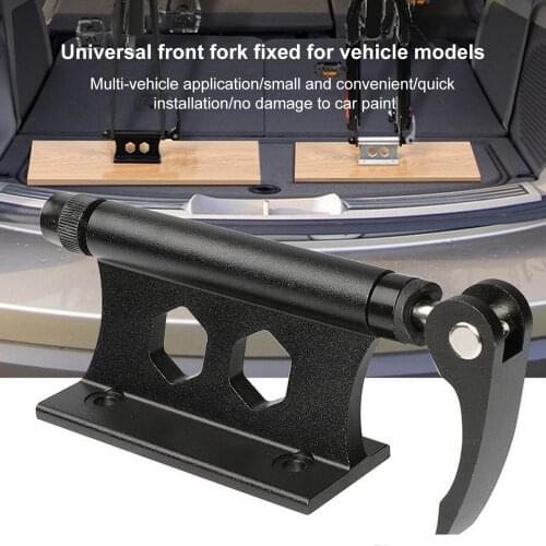 Bike Block Quick Release Bicycle Front Fork Fixed Clip Luggage Rack Quick-release Fork for Car Roof Carrier Trainer Accessories