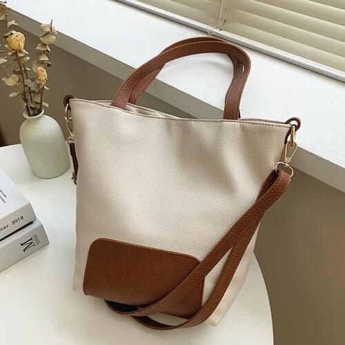 Large Capacity Tote Bags For Women 2021 Luxury Designer Handbag PU Leather Top Handle Shoulder Bag Casual Shopping Bag Sac