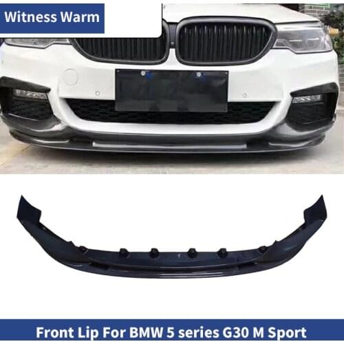 High Quality Carbon Fiber Front Bumper Lip Spoiler Splitter For BMW G30 G38 M sport bumper 5 series 530i 540i Car Body Kit 2016