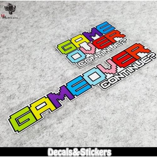 NO.LN095 Colorful Game Over Design 3M Material Reflective Stickers MOTO GP Car Sticker Decals Racing Stickers Motorcycle