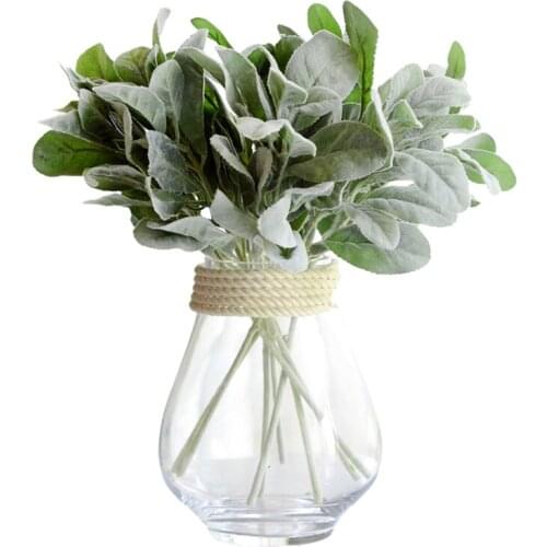 10Pcs Artificial Plant Leaf Boho Living Room Decoration Country Wedding Deco Head Flower Garden Decoration Home Fake Plant