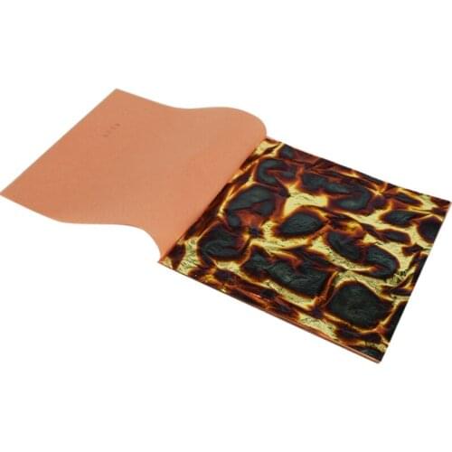 100 sheets in 4 booklets Blue variegated gold leaf colorfull imitation gold leaf size 14x14cm free shipping