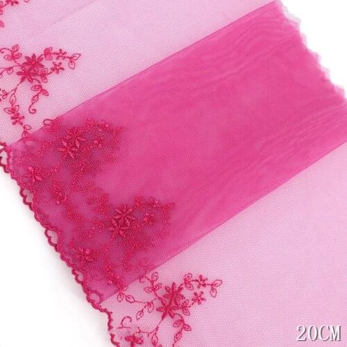 30Yards Light Yellow Black Rose Red Flowers Edge Lace Trim For Bra Lingerie Sewing Clothes Underwear Fabric Accessories