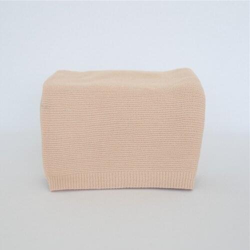 160x150cm Beige Baby Posing Blanket Prop Knitted Fabric Blanket Layer Newborn Photo Shoot Photography Props