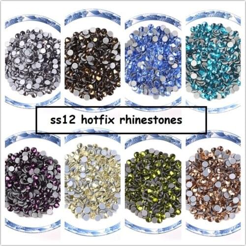 Big Bag Normal Colors SS12 High Quality 12cuts Hot Fix Rhinestone For Clothes DIY