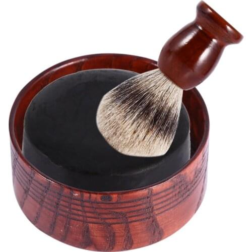 Useful Men Shaving Bowl Anti-Adhering Wooden Shaving Brush Mug Shave Cream Soap Cup Bowl Face Cleaning Tools Shaving Soap Bowl