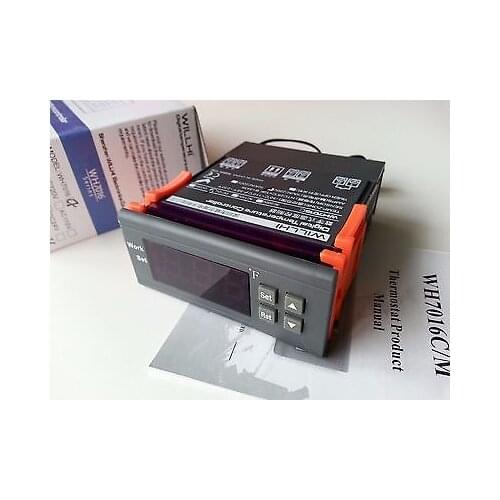 DC 12V Digital Temperature Controller Thermostat F Fahrenheit Ver
