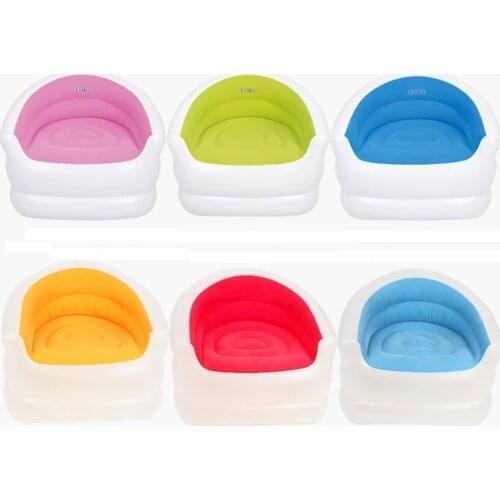 Blue green yellow pink 94X83X76CM Fruit color colorful inflatable sofa creative cute comfortable flocking single sofa