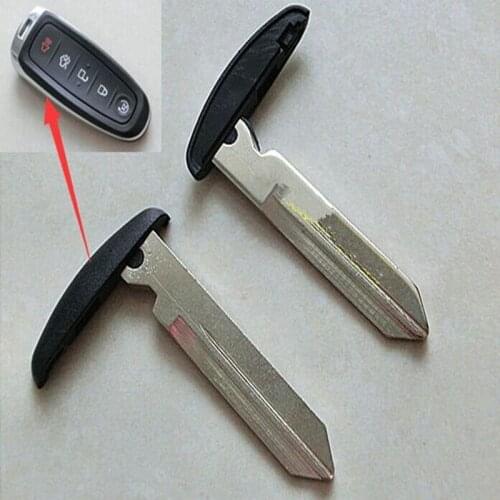 DAKATU Uncut Smart Remote Key Insert Blank fit for FORD Edge Escape Explorer MKS MKT Emergency spare key blade