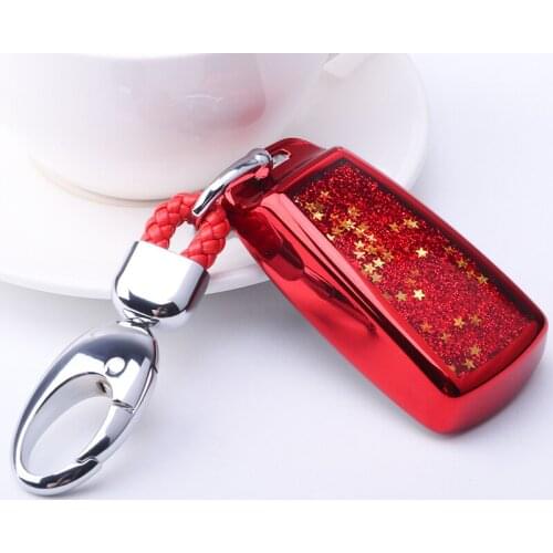For Audi A4 A4L A5 A6L B9 Q5 Q7 TT TTS 8S 2016 2017 Auto Styling Accessories Beautiful Quicksand New Soft TPU Car Key Cover Case