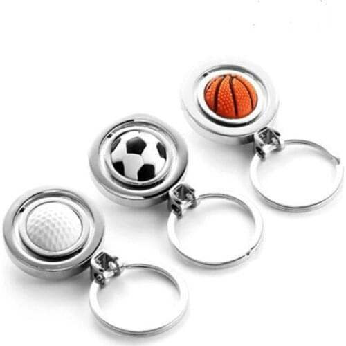 Games European Style Keychain Golf Basketball Football Keychain Key Ring
