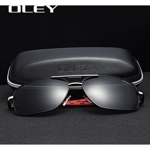 OLEY Brand Men Aluminum Sunglasses Polarized UV400 Mirror Male Sun Glasses Women For Men Oculos de sol Summer goggles Y7613