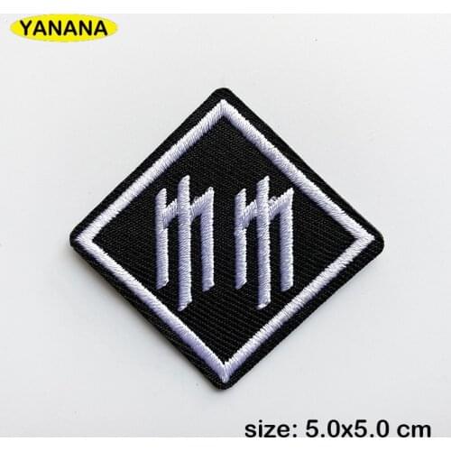 Rock Patches for Clothing DIY Stripes Written Words Sticker Clothes Stickers Apparel Garment Accessorie