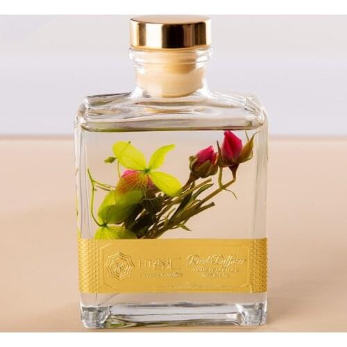 120ml Natural Plant Aroma Reed Diffuse Givaudan Essential Oil Last about 60-90days with Dried Flower inside Formaldehyde-free