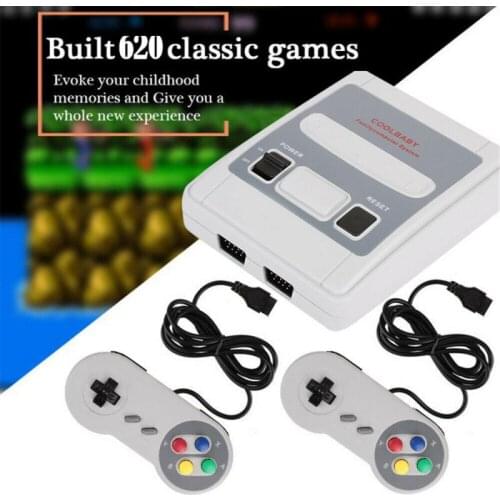 NEW All-in-one Mini Retro TV Game Console Classic 620 Built-in Games With 2 Controllers Mini Wired Gamepad Controller 2021