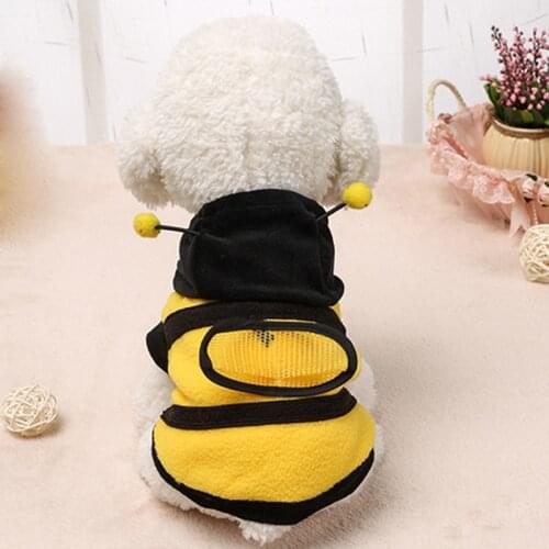 Cat Dog Clothing Cute Bumble Bee Dress Up Costume Apparel Coat Clothes Pet Supplies look fashion and cool be attractive