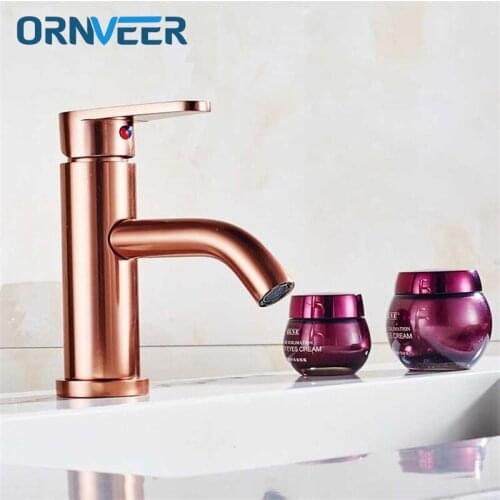 ORNVEER New Arrival Modern Style Space aluminum Silver Basin Faucet Single Handle Cold and Hot Water MixerFree Shipping