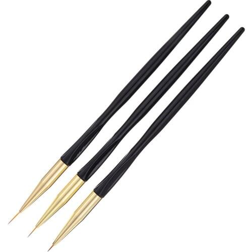 3PCS/SET Nail Art Stirring Rod Tools Professional Dotting Painting Drawing UV Gel Liner Nail Salon Use or Home Use