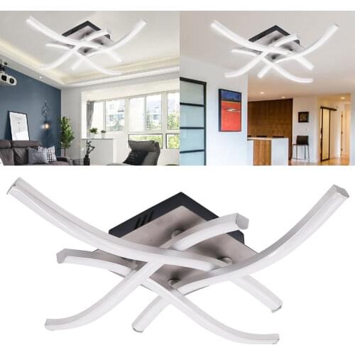 LED Ceiling Lights 12W 18W 24W Led Panel Ceiling Lamps Aluminium Forked Shaped Led Lamp for Living Room Bedroom Hallway Decor