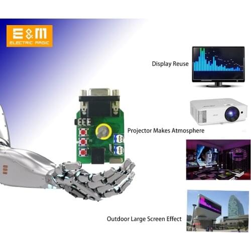LED Audio Level VGA Stereo Modular DIY Professional Sheet Music Display Screen Liquid Crystal 12V Double Channel