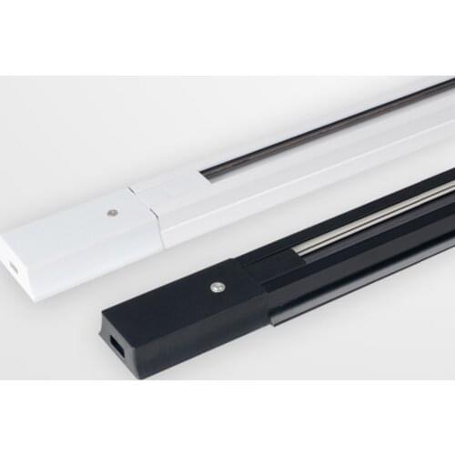 0.5M .1M .1.5M Thicken led Track light Fixture AC 85v-265v Tracklights Black White Led Track light Spotlight Fixture connector